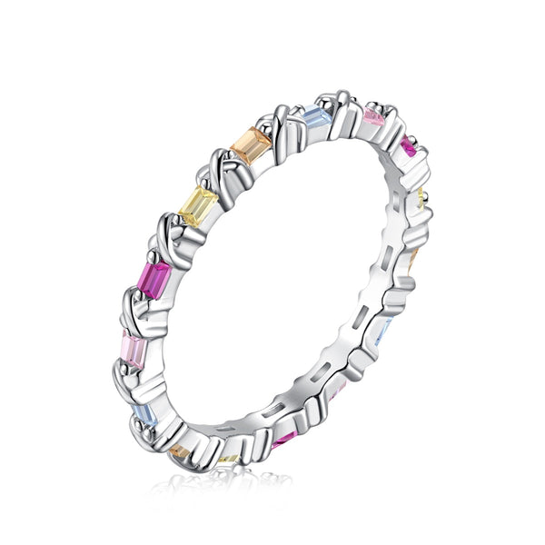 <MAGIC>Charming Colorful Round Cut Daily Ring